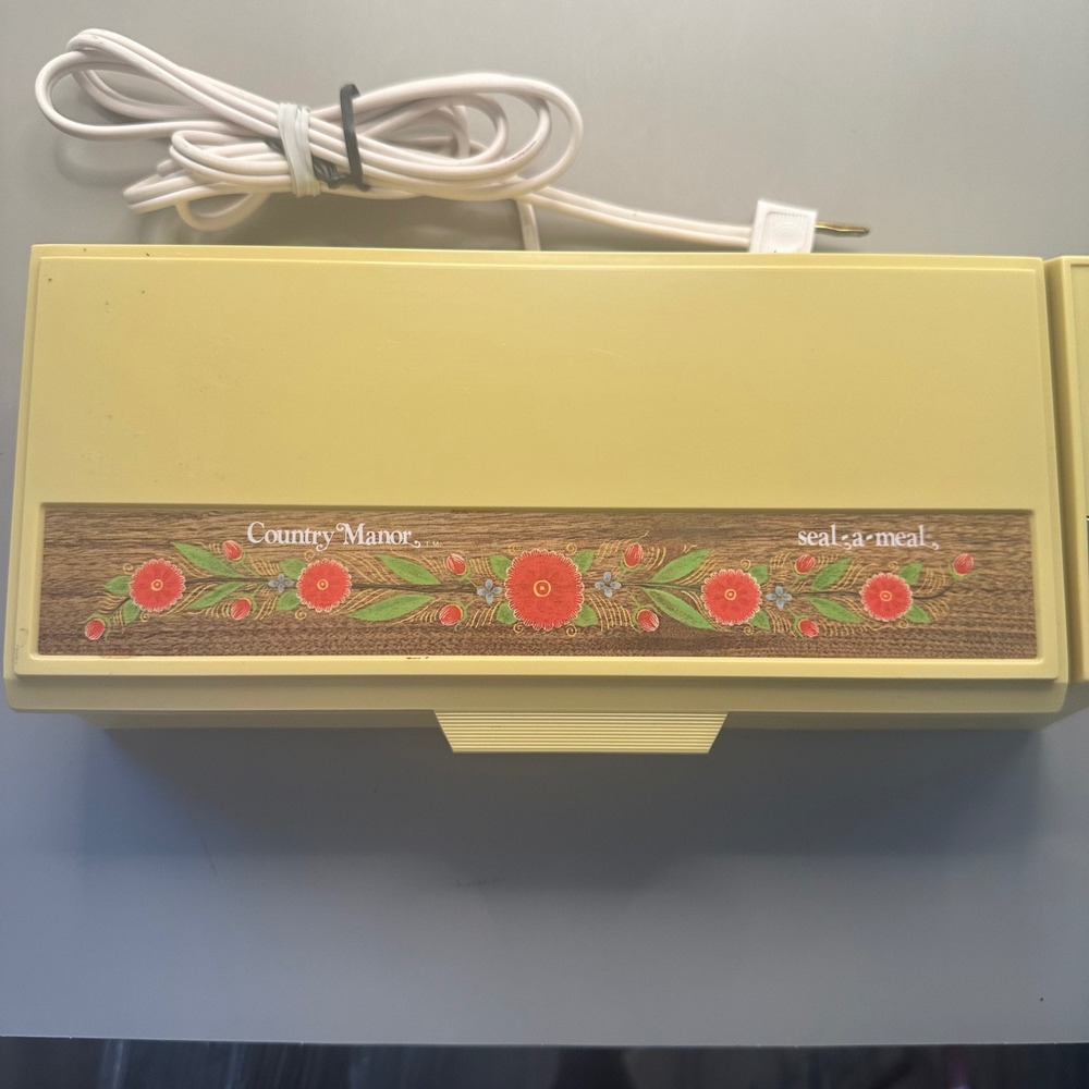 Vintage Dazey Seal-a-Meal Country Manor Heat Sealer Floral DSM6 Tested Working